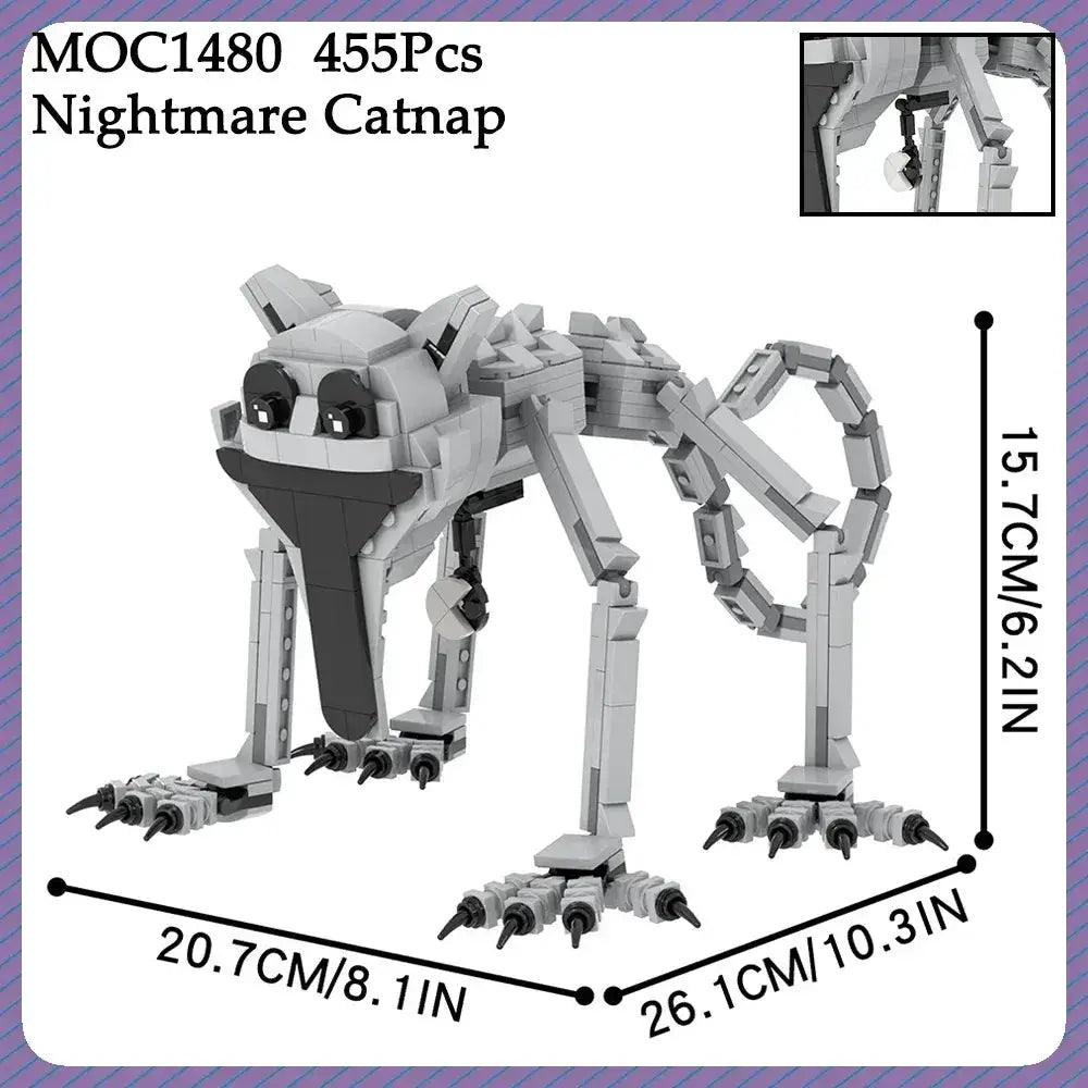 Horror Building Blocks Catnap Monster Figure Premium - ToylandEU™