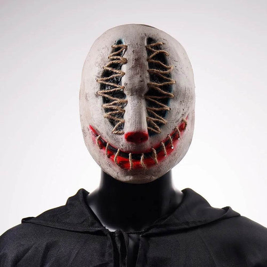 Horror Mask Joker Skull Half Face Latex For Adult Cosplay - ToylandEU