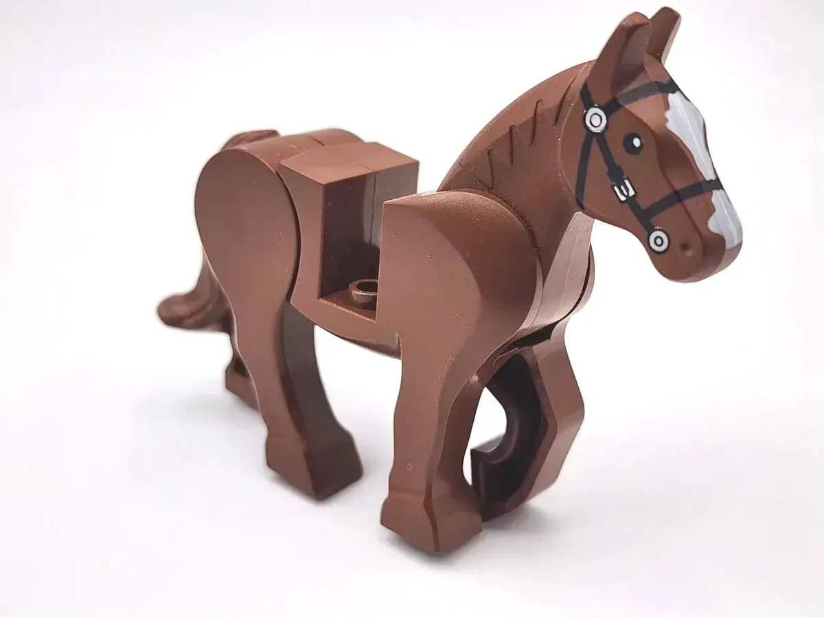 Brown Horse Figure, ABS Plastic Construction, Collectible Figure For Display And Trade - ToylandEU