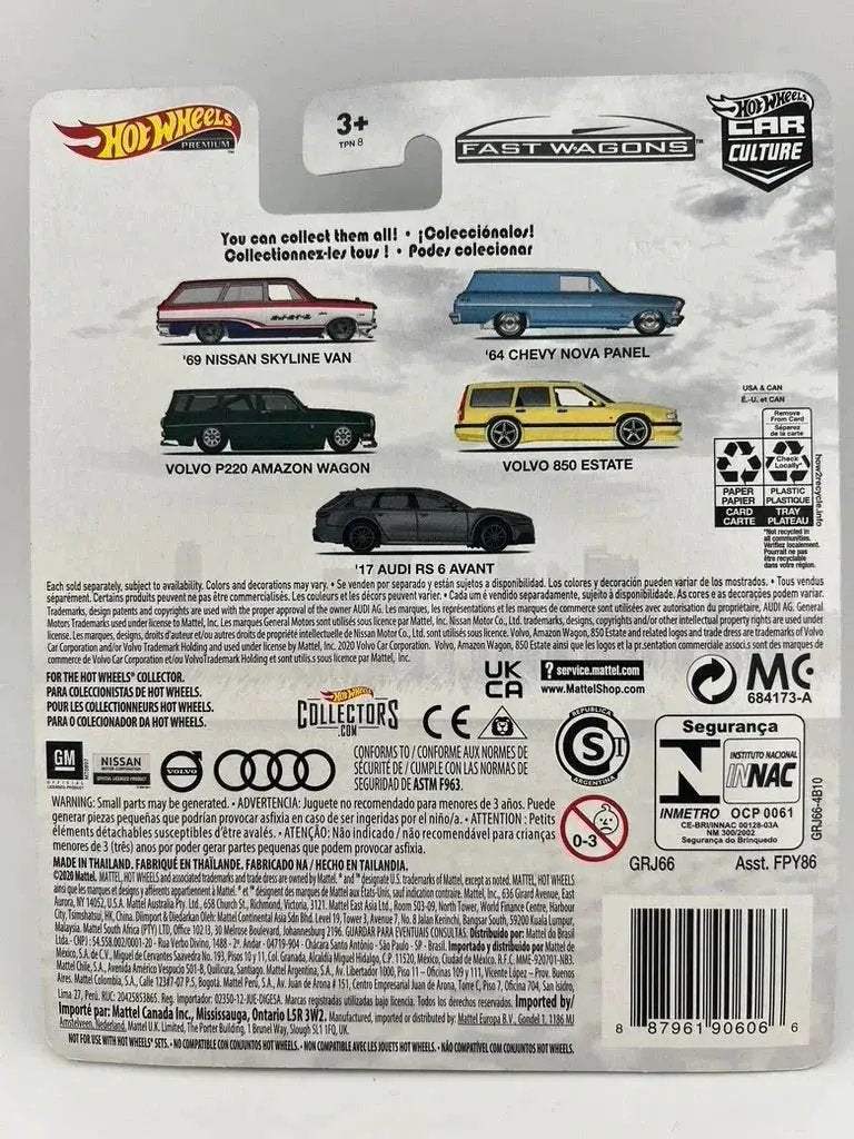 Hot Wheels Car Culture 1964 Chevy Nova Panel Fast Wagons - ToylandEU