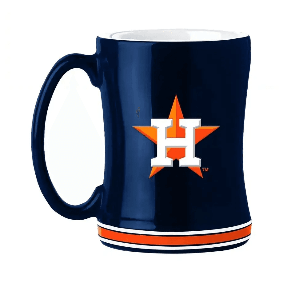 Houston Astros 14oz Sculpted Relief Coffee Mug Team Color - ToylandEU™