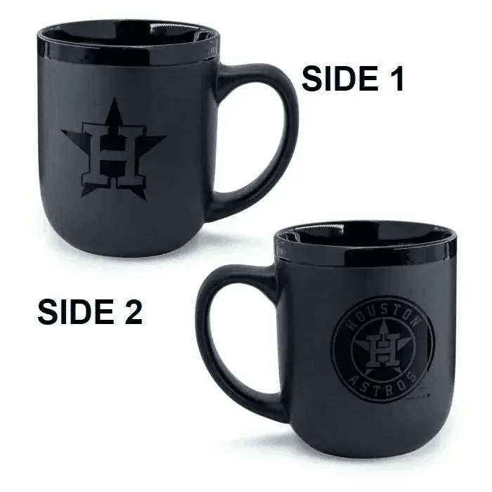 Houston Astros Coffee Mug 17 Oz Matte Black Ceramic - ToylandEU™