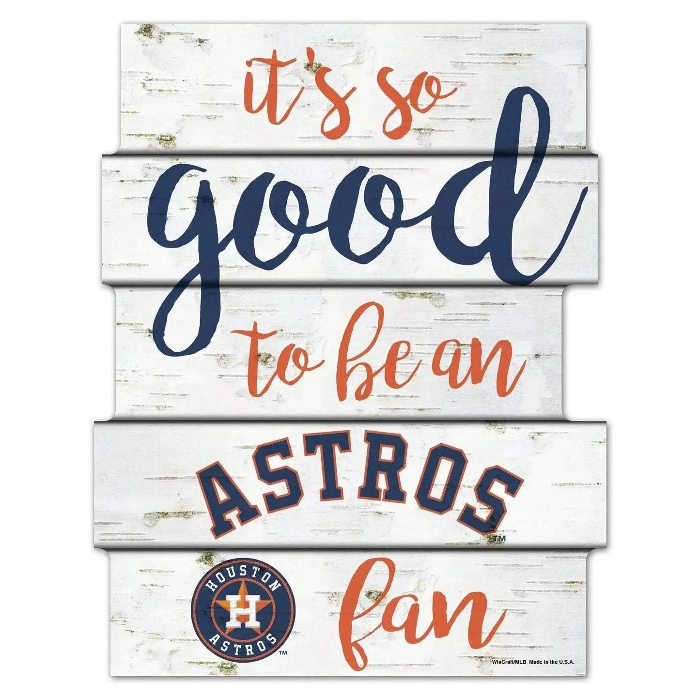 Houston Astros Sign 11x14 Wood Good Be a Fan Collectible - ToylandEU™