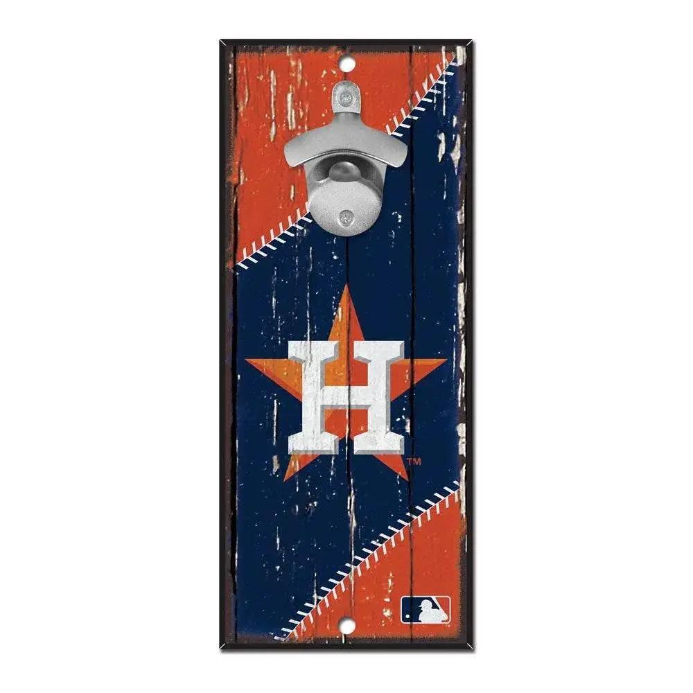 Houston Astros Wood Sign Bottle Opener 5x11 Wall Mount - ToylandEU™