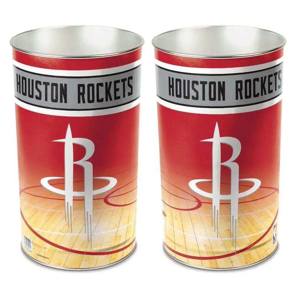 Houston Rockets Wastebasket 15 Inch Metal Trash Can - ToylandEU™