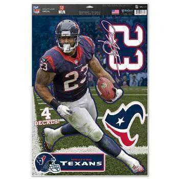 Houston Texans Arian Foster Decal 11x17 Multi Use - ToylandEU
