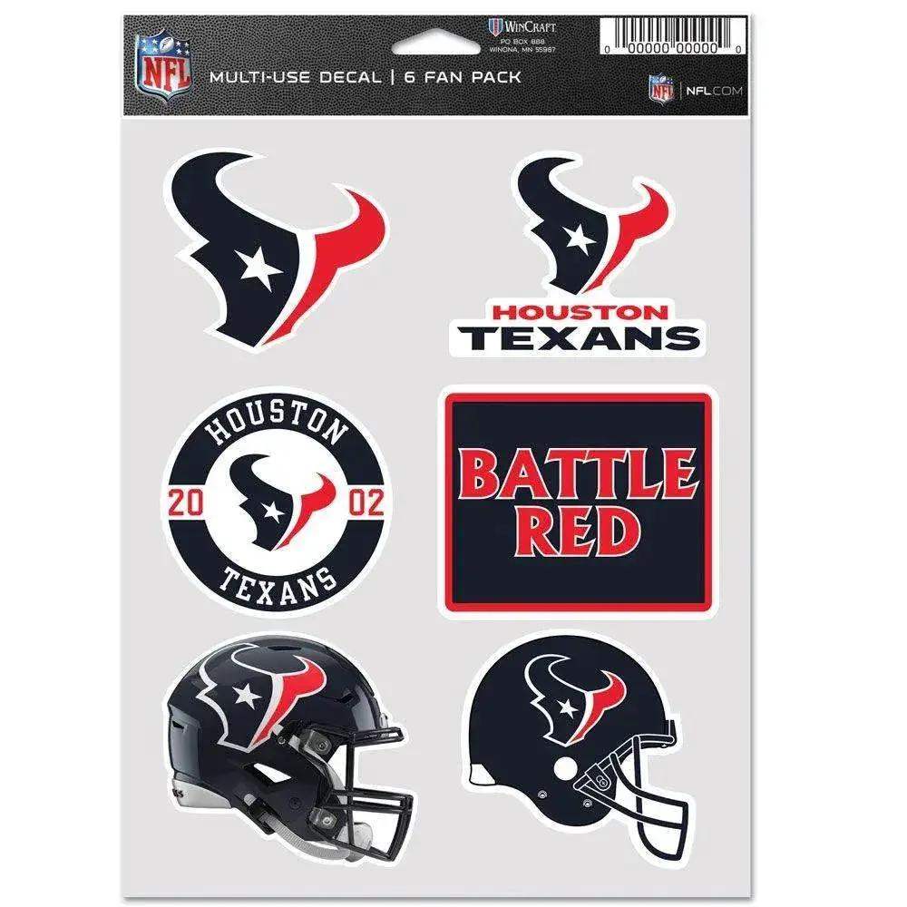 Houston Texans Decal Multi Use Fan Pack for Cars and Windows - ToylandEU™