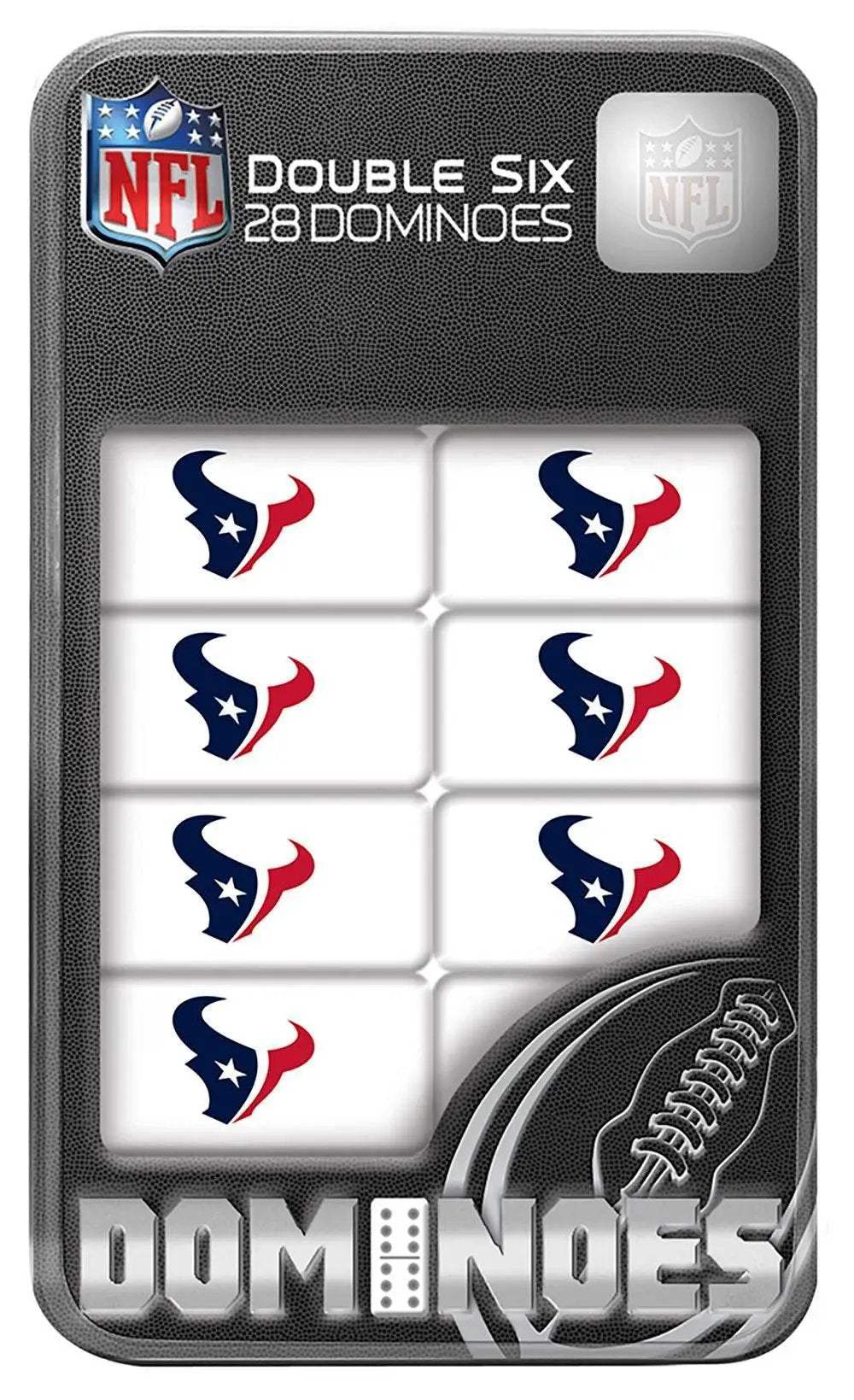 Houston Texans Dominoes Set With Tin Box 28 Resin Dominoes - ToylandEU™