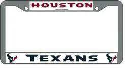 Houston Texans License Plate Frame Chrome - ToylandEU