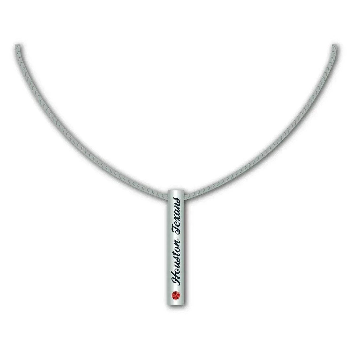 Houston Texans Necklace Silver Bar Pendant For Fans - ToylandEU™