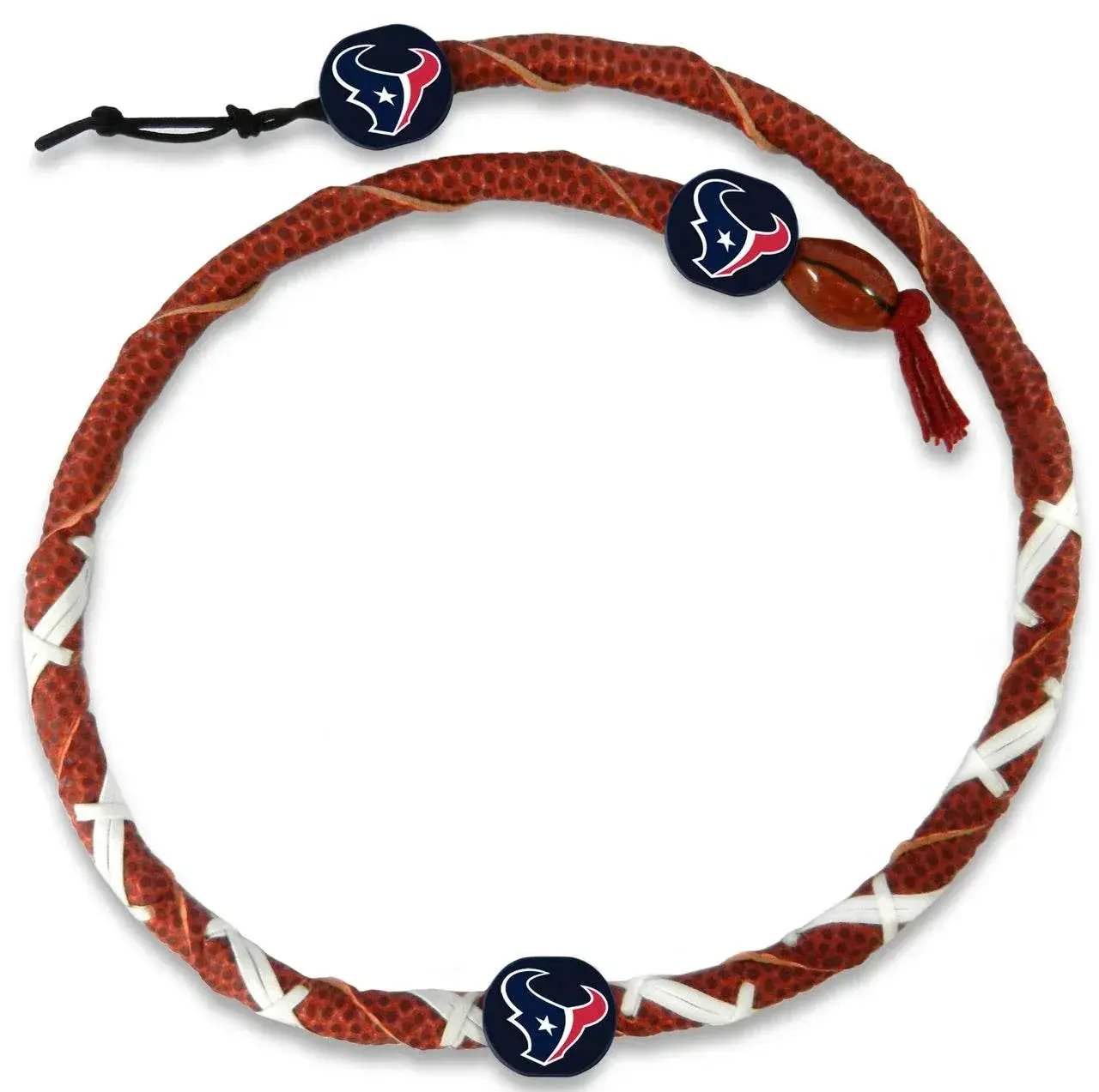 Houston Texans Spiral Football Necklace With Team Beads - ToylandEU™