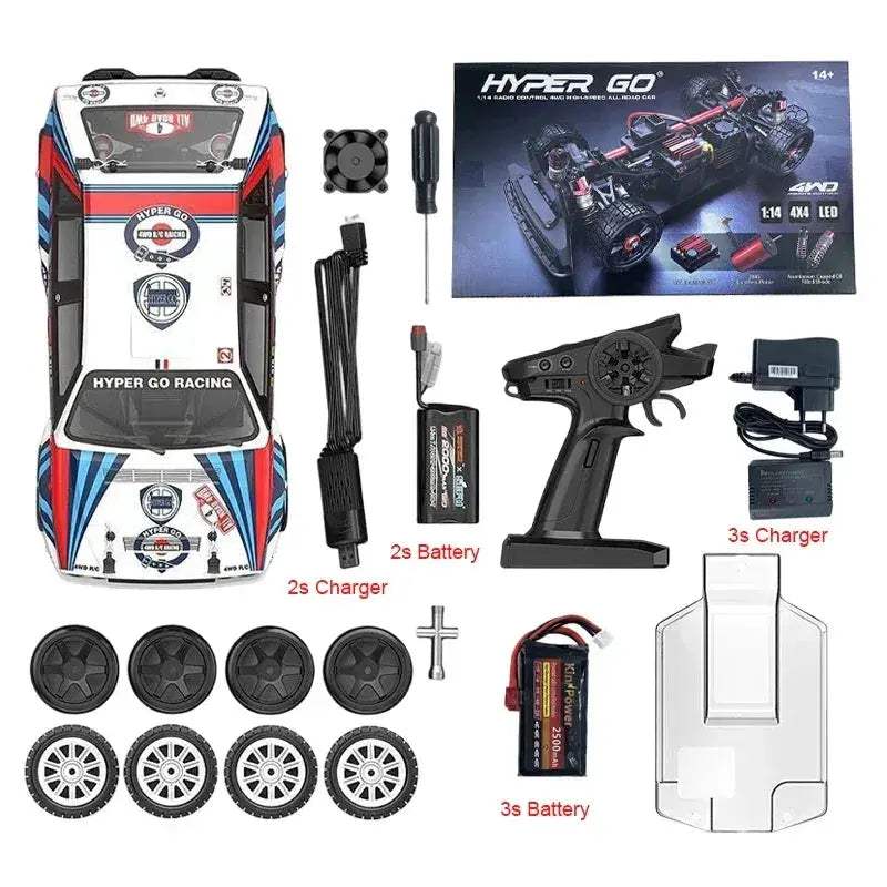 Hyper Go RC Car 4WD Brushless High-Speed Off-Road Racing - ToylandEU