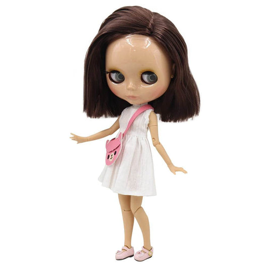 ICY DBS Blyth 1/6 Doll 30cm BJD Nude Joint Body Black White Skin Short Oil Hair High Quality Special Offer - ToylandEU