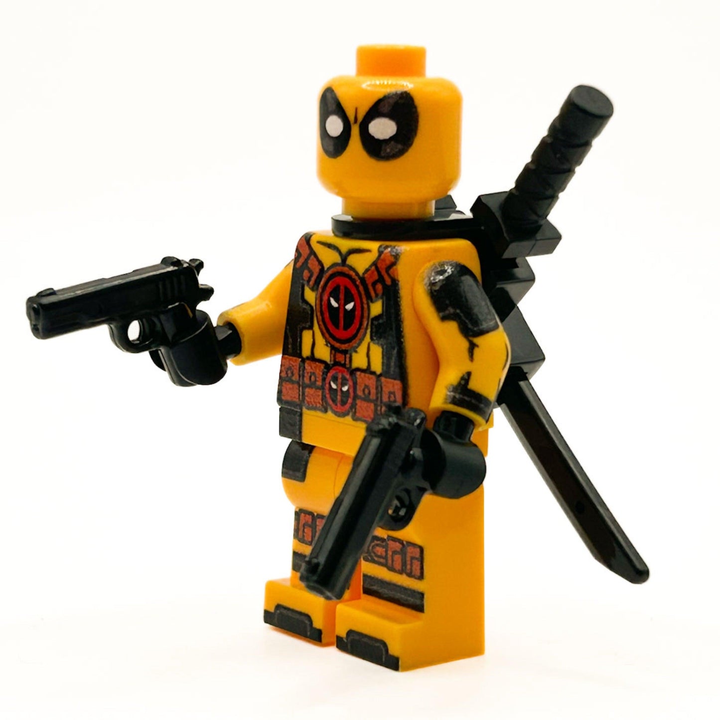 Minifigure Flame Katana Swords M1911V2 Toylandeu