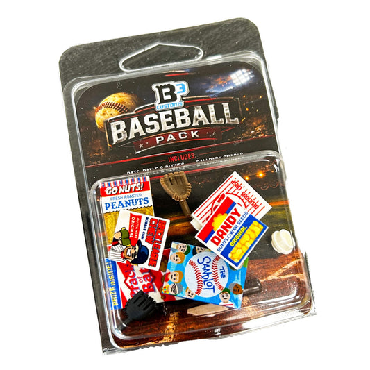 Minifig Baseball Tile Set | 9 Stadium Modules | Universal Brick Compatible