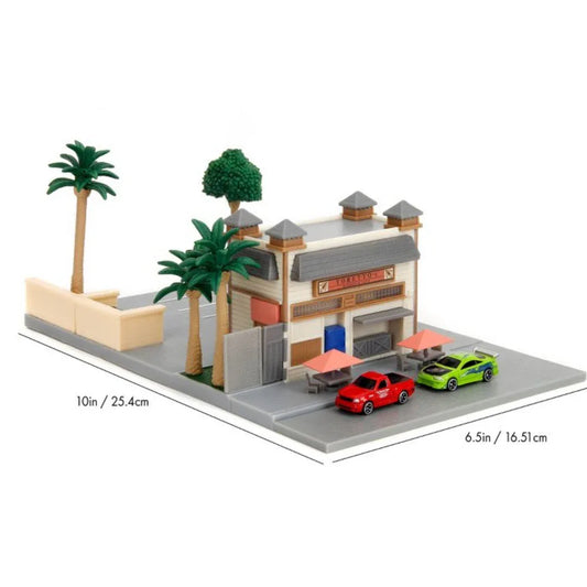 Jada Nano Scene Diorama Set Die Cast Cars Collectible - ToylandEU