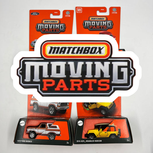 Matchbox Moving Parts Assorted Diecast Cars With Opening Doors