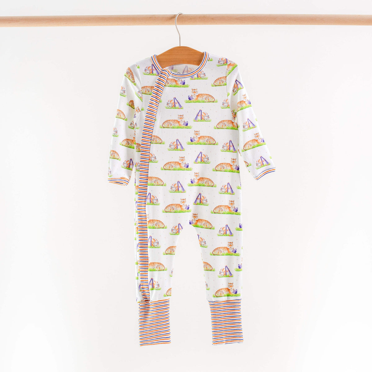 Kids Pajama Set | Organic Cotton | Tiger Print Bedtime Wear