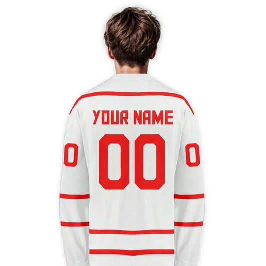 Custom Hockey Jersey Switzerland With Name And Number - ToylandEU™