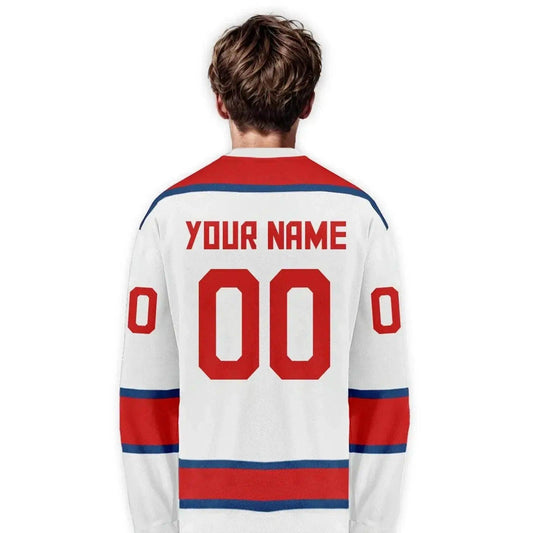 Personalized Czech Republic Ice Hockey Jersey for Men, Women, and Kids - Custom Name and Number Team Apparel - ToylandEU™