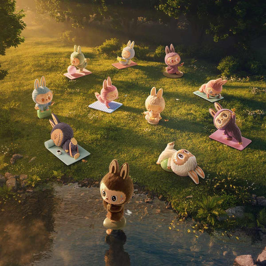 POPMART Labubu Lazy Yoga Blind Box Figures Sealed Case - ToylandEU