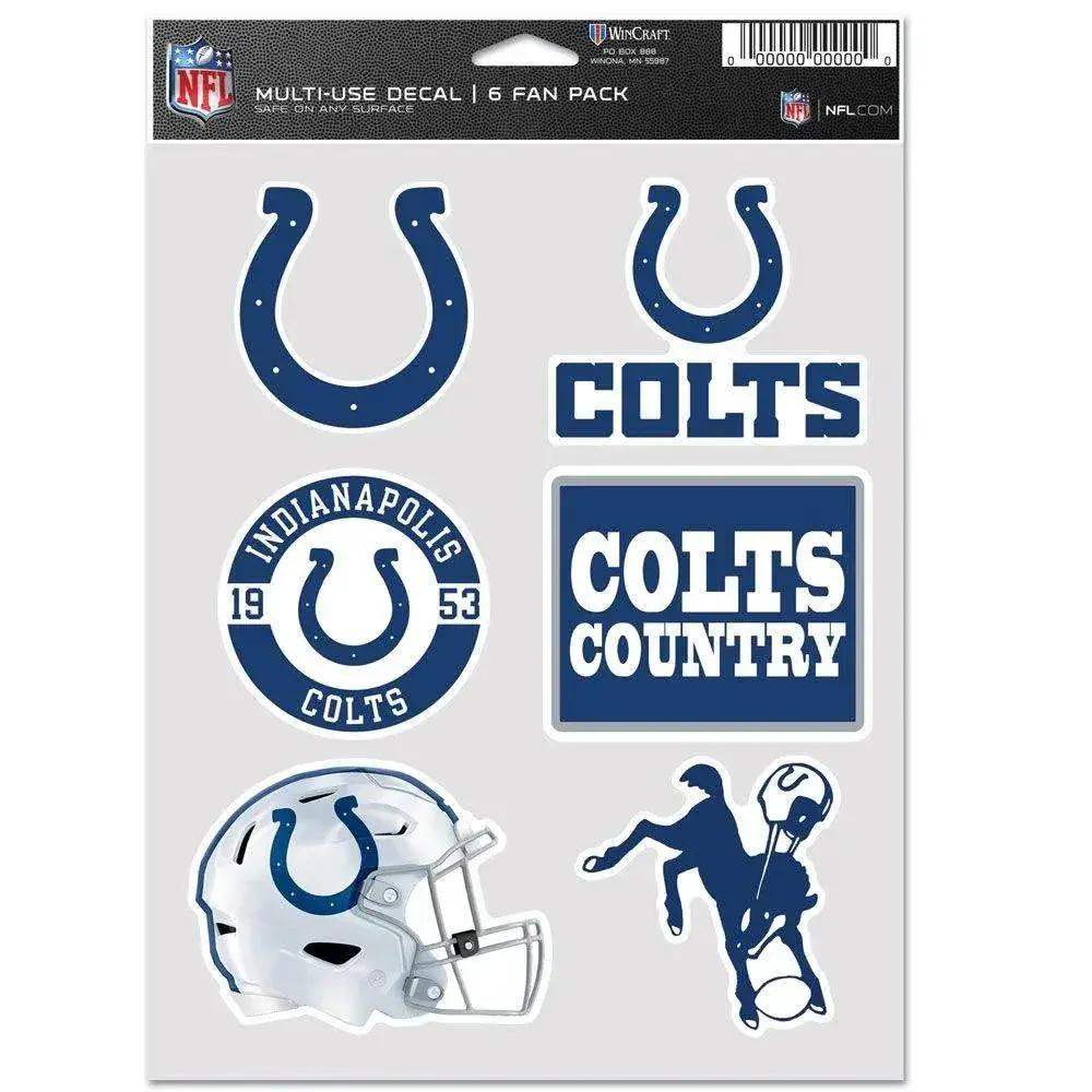 Indianapolis Colts Decal Pack Multi Use Fan Decals - ToylandEU