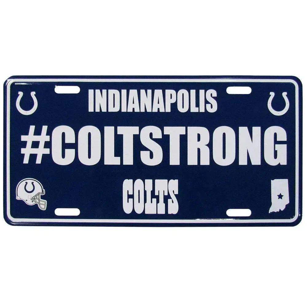 Indianapolis Colts License Plate Hashtag Aluminum Plate - ToylandEU™