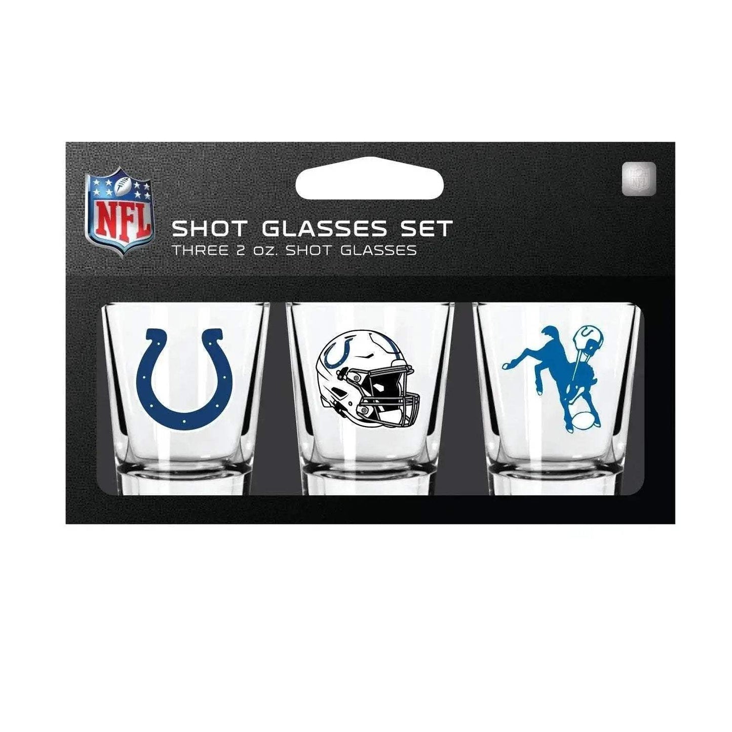 Indianapolis Colts Shot Glass Set 3 Pack Dishwasher Safe - ToylandEU™