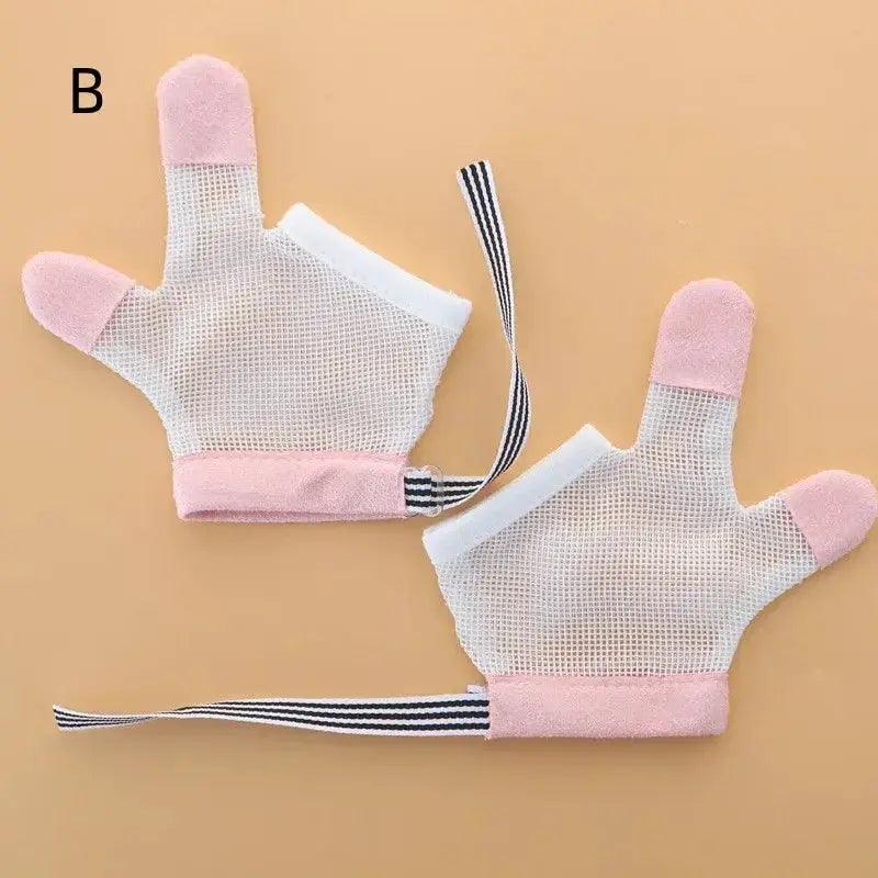 Infant Anti Biting Gloves Two Pack Finger Protection - ToylandEU™