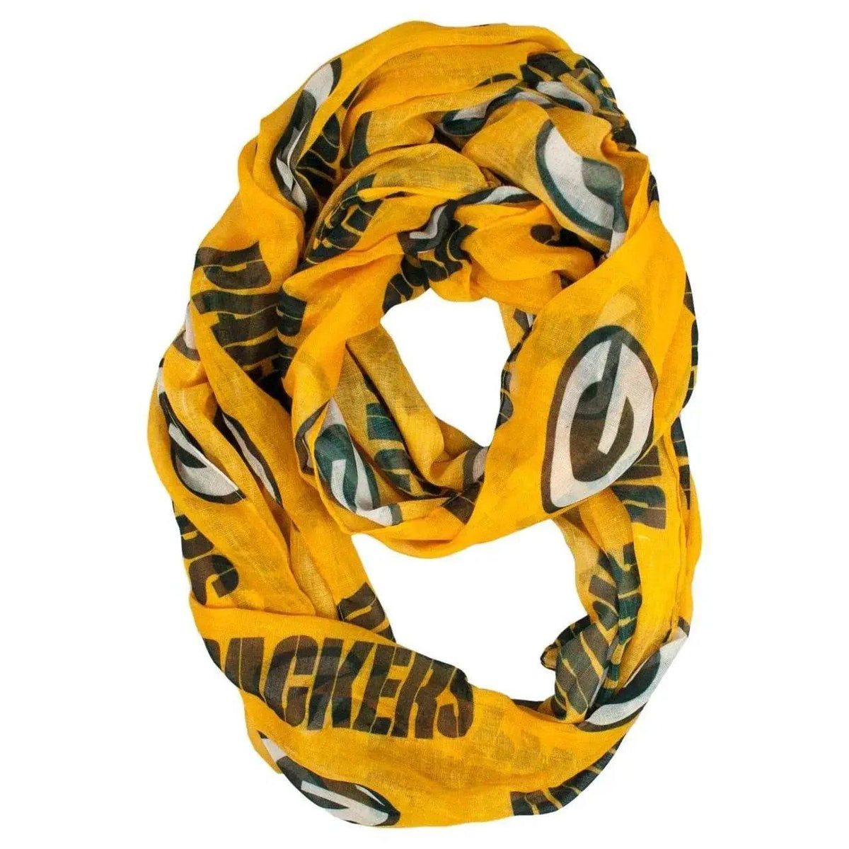 Green Bay Packers Infinity Scarf Sheer Alternate Style - ToylandEU™