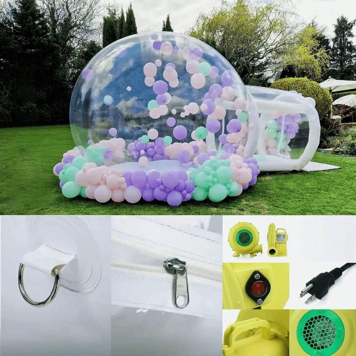 Inflatable 3M 10FT PVC Bubble House Children Toys Castle - ToylandEU™