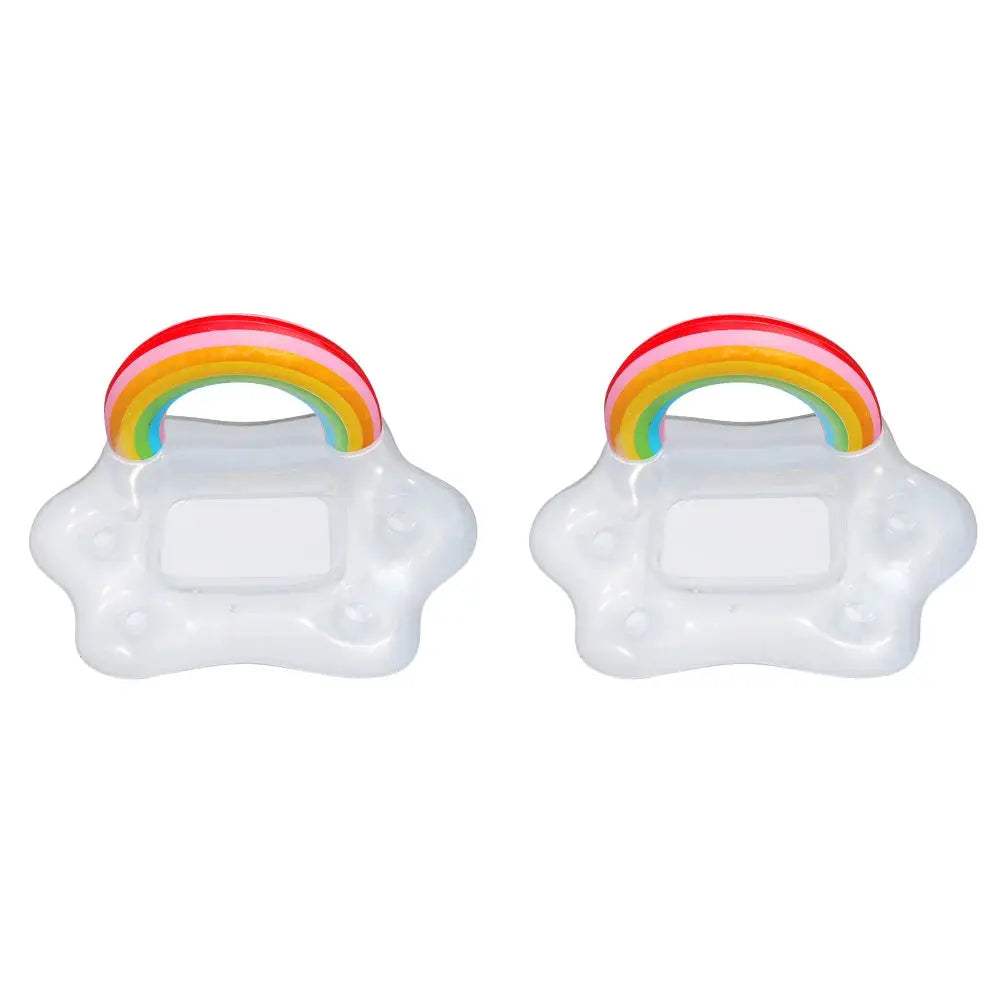 Summer Rainbow Inflatable Toys Beer Drinking Cooler Table Bar Tray Beach Swimming Pool Party Float Inflatable Ring Water Toys - ToylandEU