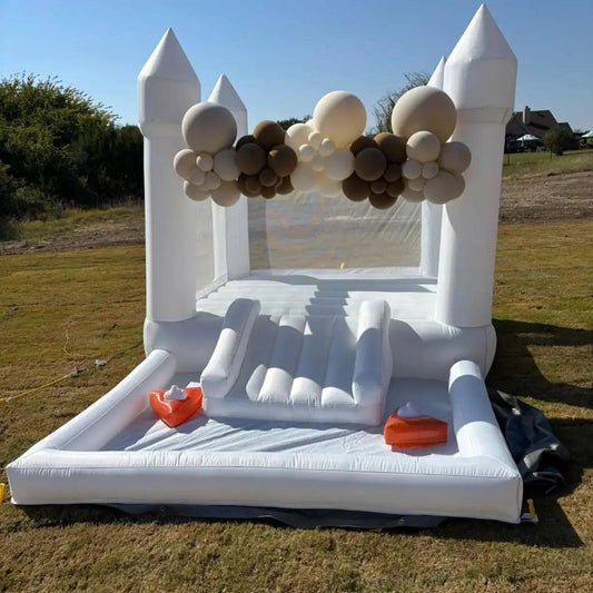 Inflatable Bounce House For Weddings With Slide And Ball Pit - ToylandEU™