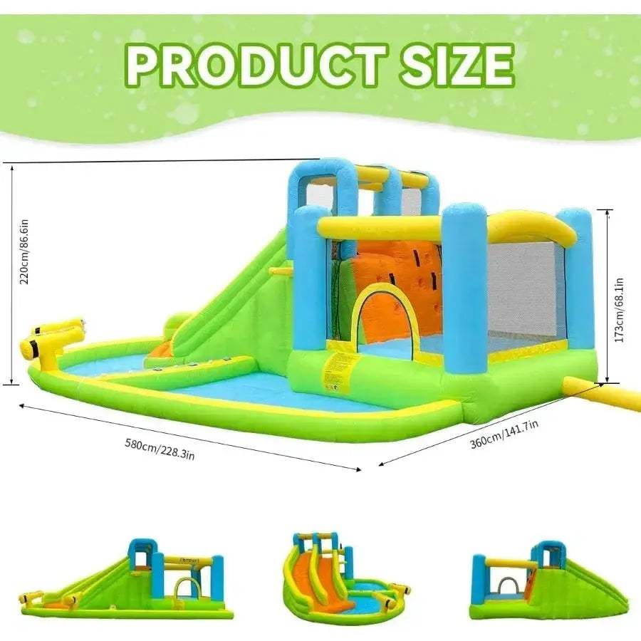 Inflatable Bounce House Water Slide With Dual Slides - ToylandEU