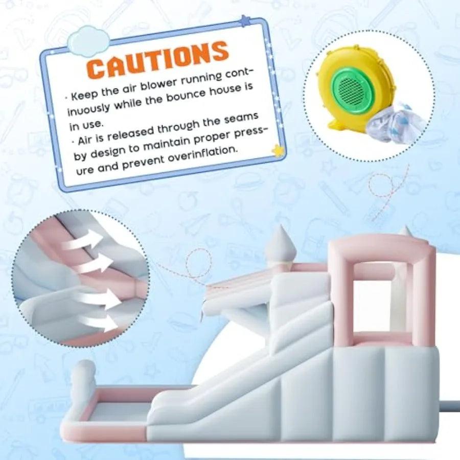 Inflatable Bounce House With Water Slide Durable - ToylandEU™