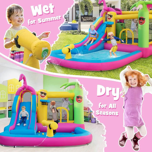 Inflatable Bounce House with Waterslide & Ball Pit Fun - ToylandEU
