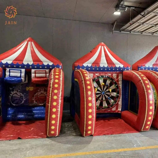 Inflatable Carnival Games Soccer Dart Knock Down Basketball - ToylandEU™