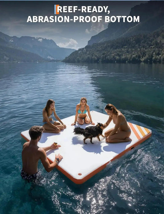 Inflatable Floating Dock For Lakes Non Slip Surface - ToylandEU™