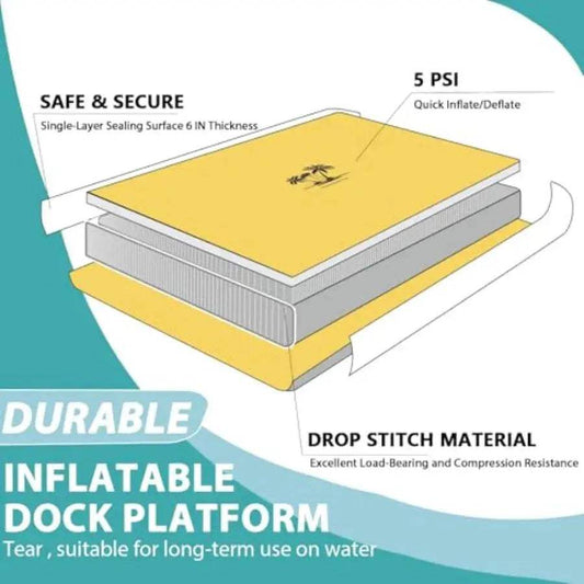 Inflatable Floating Dock Water Ramp Durable For Dogs - ToylandEU™