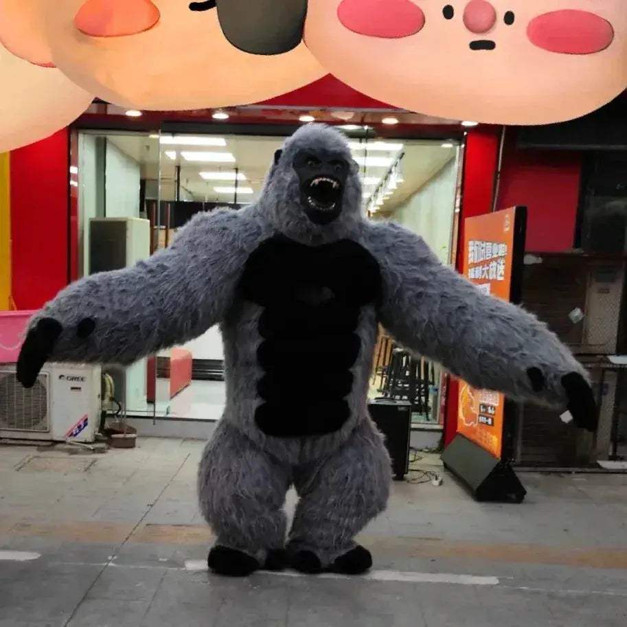 Inflatable Gorilla Mascot Costume For Realistic Party Wear - ToylandEU