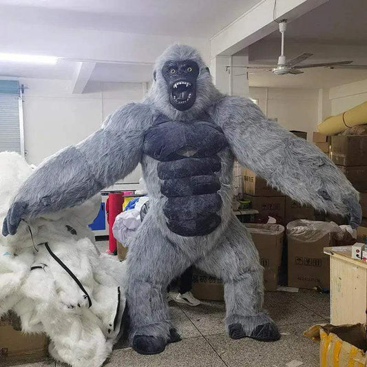 Inflatable Gorilla Mascot Costume Realistic Party Wear - ToylandEU™