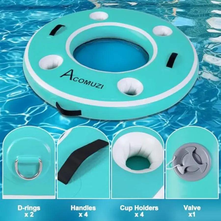 Inflatable Pool Bar Cup Holders Floating Cooler - ToylandEU™