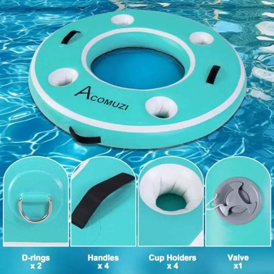 Inflatable Pool Bar Cup Holders Floating Cooler - ToylandEU™