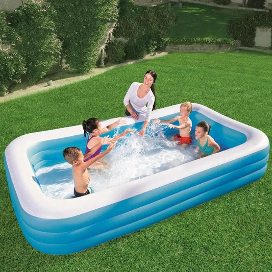 Inflatable Pool For Adults Large Rectangular Reinforced PVC - ToylandEU™