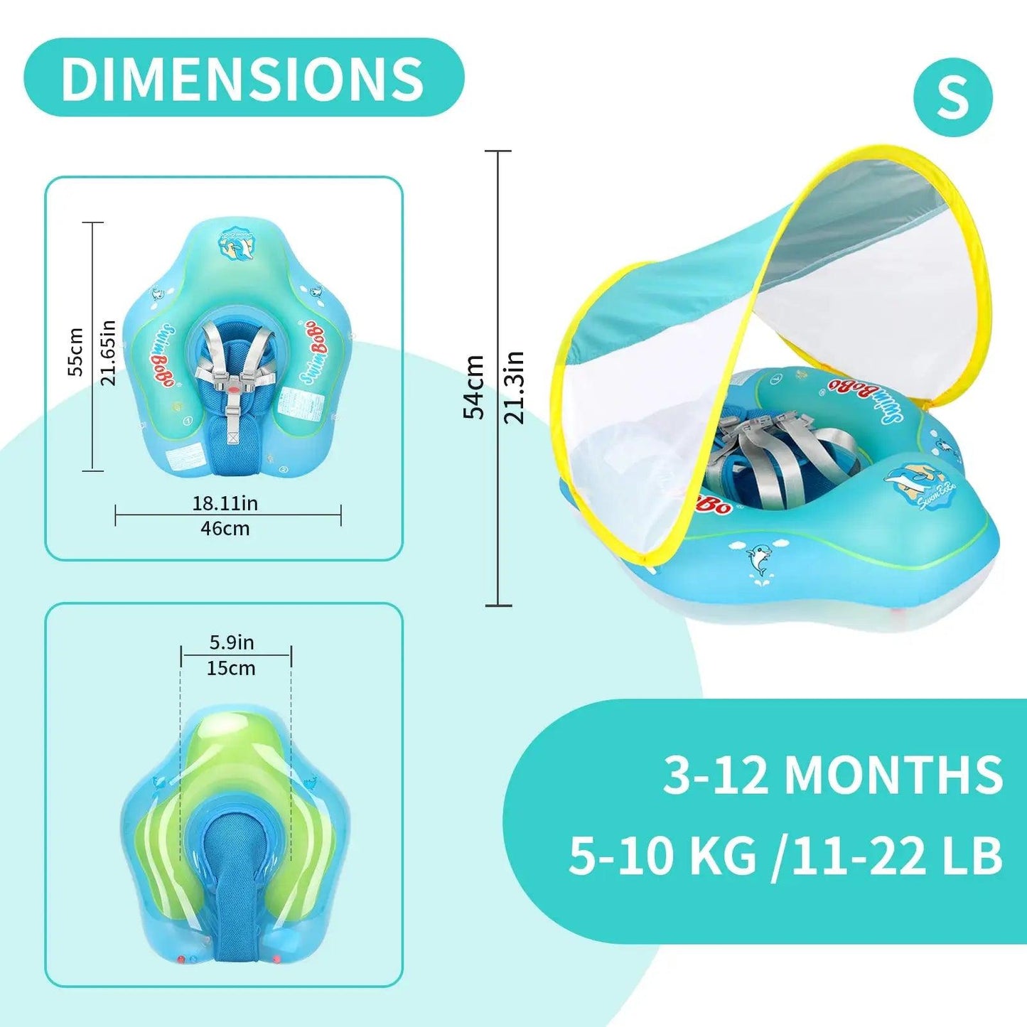 Swimbobo Baby Inflatable Swim Ring With Safety Mesh - ToylandEU™