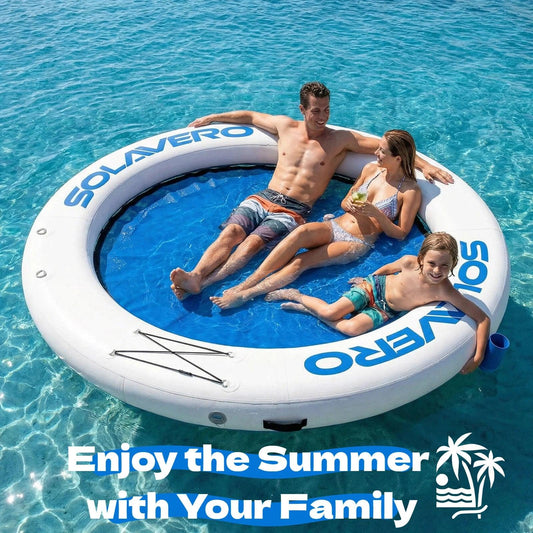 Inflatable Water Platform | 8ft Round | Toylandeu™