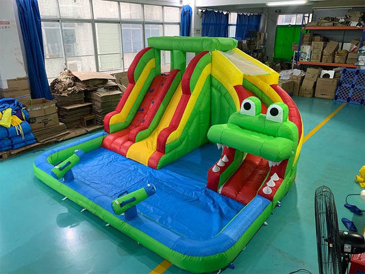 Inflatable Water Slide Park With Blower For Kids 8018 - ToylandEU