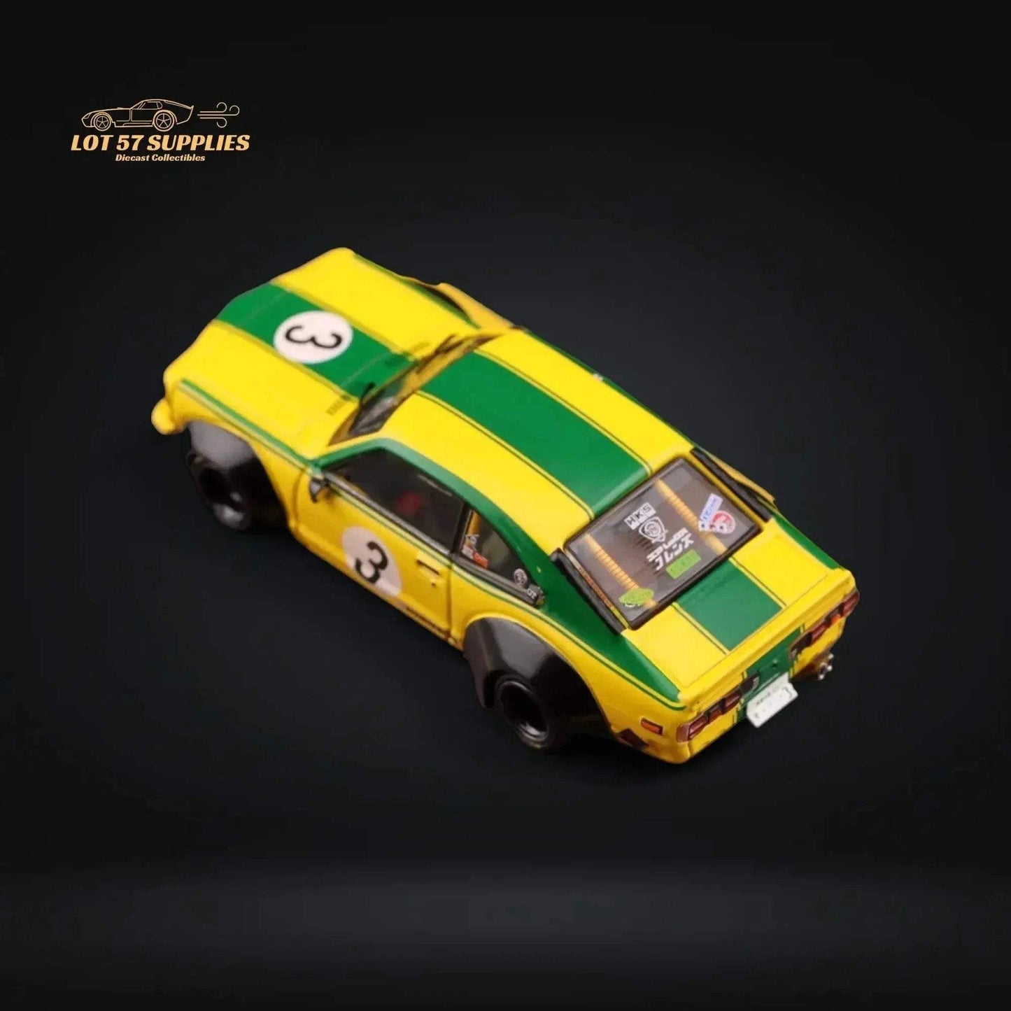 Inno64 Mazda RX-3 Savanna LBWK Yellow Green #3 1:64 IN64-LBWKRX3-01 - ToylandEU