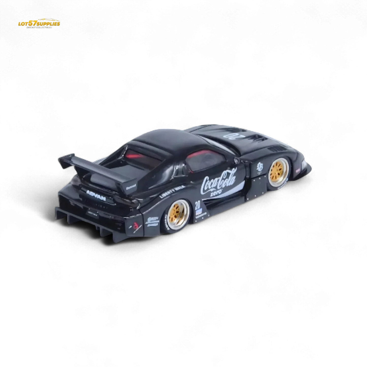 Inno64 Mazda RX-7 LBWK in Black 1:64 IN64-LBWK-RX7-01 - ToylandEU