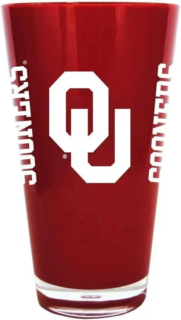 Oklahoma Sooners 20oz Insulated Plastic Pint Glass BPA Free - ToylandEU™